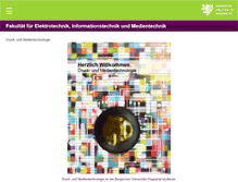 Tablet Screenshot of dmt.uni-wuppertal.de
