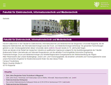 Tablet Screenshot of fbe.uni-wuppertal.de