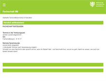Tablet Screenshot of fachschaft-ifb.uni-wuppertal.de