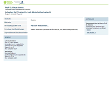 Tablet Screenshot of ahrens.wiwi.uni-wuppertal.de