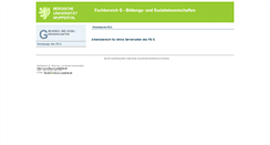 Desktop Screenshot of dyn.fbg.uni-wuppertal.de