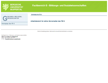 Tablet Screenshot of dyn.fbg.uni-wuppertal.de