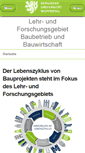 Mobile Screenshot of baubetrieb.uni-wuppertal.de
