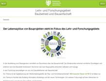 Tablet Screenshot of baubetrieb.uni-wuppertal.de