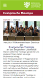 Mobile Screenshot of ev-theologie.uni-wuppertal.de