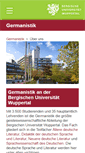 Mobile Screenshot of germanistik.uni-wuppertal.de