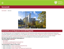 Tablet Screenshot of germanistik.uni-wuppertal.de