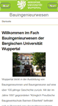 Mobile Screenshot of bauing.uni-wuppertal.de