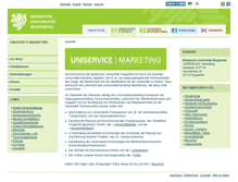 Tablet Screenshot of marketing.uni-wuppertal.de
