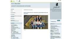 Desktop Screenshot of boente.wiwi.uni-wuppertal.de