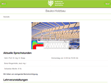 Tablet Screenshot of bauko-holzbau.uni-wuppertal.de