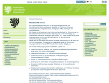 Tablet Screenshot of medizinphysik.uni-wuppertal.de