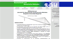 Desktop Screenshot of baumechanik.uni-wuppertal.de