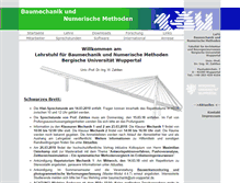 Tablet Screenshot of baumechanik.uni-wuppertal.de