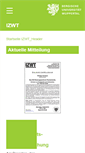 Mobile Screenshot of izwt.uni-wuppertal.de