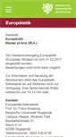 Mobile Screenshot of europaeistik.uni-wuppertal.de