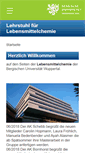 Mobile Screenshot of lebchem.uni-wuppertal.de