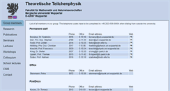 Desktop Screenshot of particle.uni-wuppertal.de