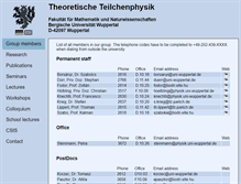 Tablet Screenshot of particle.uni-wuppertal.de