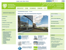 Tablet Screenshot of bib.uni-wuppertal.de