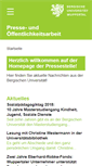 Mobile Screenshot of presse.uni-wuppertal.de