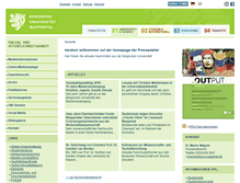Tablet Screenshot of presse.uni-wuppertal.de