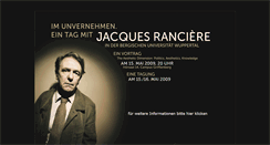 Desktop Screenshot of jacques-ranciere.uni-wuppertal.de